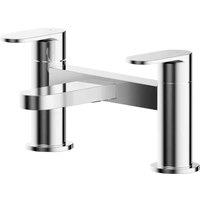 nuie Binsey Deck Mounted Bath Filler - Chrome, Silver