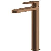 nuie Binsey High Rise Mono Basin Mixer - Brushed Bronze, Brown