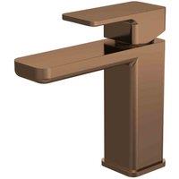 nuie Windon Mono Basin Mixer with Push Button Waste - Brushed Bronze, Brown