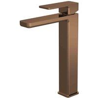 nuie Windon High Rise Mono Basin Mixer - Brushed Bronze, Brown
