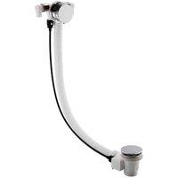 nuie Freeflow Bath Filler PUW & Overflow - Chrome, Silver