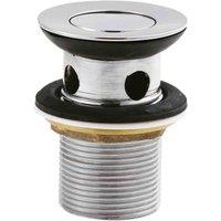 nuie Brass Flip Top Basin Waste - Chrome, Silver