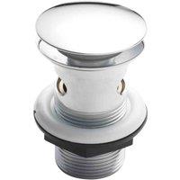 nuie Easyclean Sprung Plug Basin Waste - Chrome, Silver