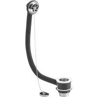 nuie Brass Bath Waste & Overflow - Chrome, Silver