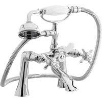 nuie Beaumont 1/2" Bath Shower Mixer w/ Shower Kit - Chrome, Silver