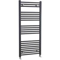 nuie 1150x500mm Straight Ladder Rail - Anthracite, Grey