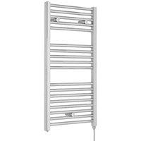 nuie Round Chrome Rad 920x480 (300 watt) - Chrome, Silver