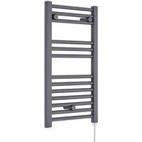 Nuie Round Anthracite Radiator 720 X 400Mm (300W) Anthracite, Grey