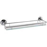 nuie Traditional Gallery Shelf - Chrome, Silver