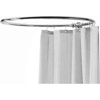 nuie Round Shower Ring Curtain Not Supplied - Chrome, Silver