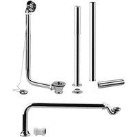 nuie Roll Top Bath Pack - Chrome, Silver
