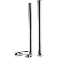 nuie Bath Legs With Adjustable Shrouds - Chrome, Silver