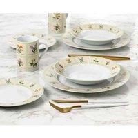 Waterside 24Pc British Wild Flowers Dinner Set, Multi