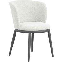 LPD Furniture Nova Ivory Black Dining Chair, Cream