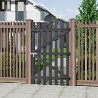 Garden Sanctuary 150 H Garden Wood Grey Fence Gate With Latch, Grey