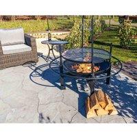 RedFire Cowboy Firebowl BBQ Rotisserie, Black