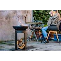 RedFire Wood Storage Firepit Arizona, Black
