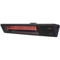 Sunred Smart Heater Triangle Dark Wall Black 2500 Watt, Black