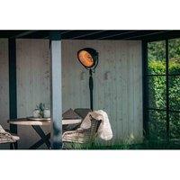 Sunred Heater Indus Bright Standing Black 2100 Watt, Black