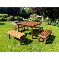 Charles Taylor Knights Eight Seat Set, Brown