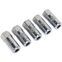 Sealey GGE5 Hydraulic Connector 4-jaw Heavy-duty 1 8inchbsp Pack Of 5, Multi