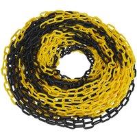 Sealey BYC25M Safety Chain Black Yellow 25M X 6Mm, Multi