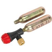 Sealey MS087 Motorcycle Co2 Emergency Tyre Inflator Kit, Multi