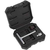 Sealey VS673 Plastic Oil Drain Plug Driver Kit 5Pc, Multi