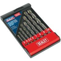Sealey AK5708 Tungsten Carbide Tipped Masonry Drill Bit Set 8Pc, Multi