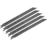 Sealey SRBR922HF Reciprocating Saw Blade Wood&plastics 230Mm 10Tpi -pack Of 5, Multi