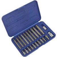 Sealey SX105 Ribe Bit Set 22Pc 3 8inch & 1 2inchsq Drive, Multi