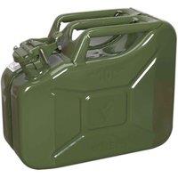 Sealey JC10G Jerry Can 10L - Green, Multi