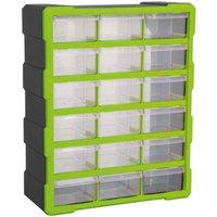 Sealey APDC18HV Cabinet Box 18 Drawer - Hi-vis Green Black, Multi