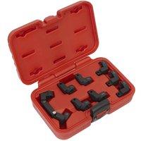 Sealey AK6985 Injector Pipe Socket Set 9Pc 3 8inchsq Drive, Multi