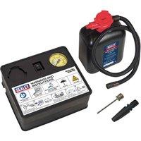 Sealey MAC10S Tyre Inflator 12V & Emergency Puncture Sealant Kit, Multi
