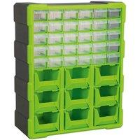 Sealey Cabinet Box 39 Drawer - Hi-vis Green Black
