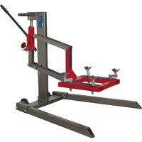 Sealey MCL500 Single Post Hydraulic Motorcycle Lift 450Kg Capacity, Multi