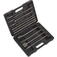 Sealey WDCS Sds Plus Drill Bit & Chisel Set 13Pc, Multi