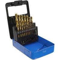 Sealey AK4719 Hss Fully Ground Drill Bit Set 19Pc Din 338 Metric, Multi