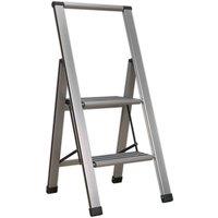 Sealey Aluminium Prof Folding Step Ladder 2-step 150Kg Capacity