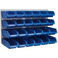 Sealey TPS131 Bin & Panel Combination 24 Bins - Blue, Multi