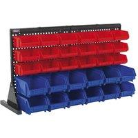 Sealey TPS1218 Bin Storage System Bench Mounting 30 Bins, Multi
