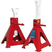 Sealey Axle Stands pair 10T Capacity Per Stand Auto Rise Ratchet