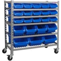 Sealey TPS22 Mobile Bin Storage System 22 Bins, Multi