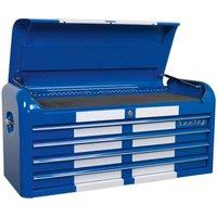 Sealey Topchest 4 Drawer Wide Retro Style - Blue With White Stripes