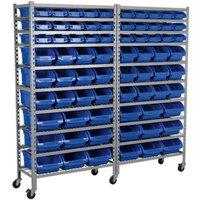 Sealey TPS72 Mobile Bin Storage System 72 Bins, Multi