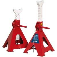 Sealey Axle Stands pair 5T Capacity Per Stand Auto Rise Ratchet