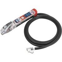 Sealey Prof Tyre Inflator With 2.5M Hose & Clip-on Connector