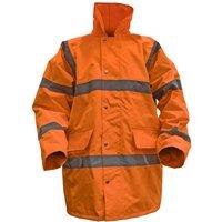 Sealey 806XXLO Hi-vis Orange Motorway Jacket With Quilted Lining - Xx-large, Multi