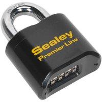 Sealey Steel Body Combination Padlock 62Mm